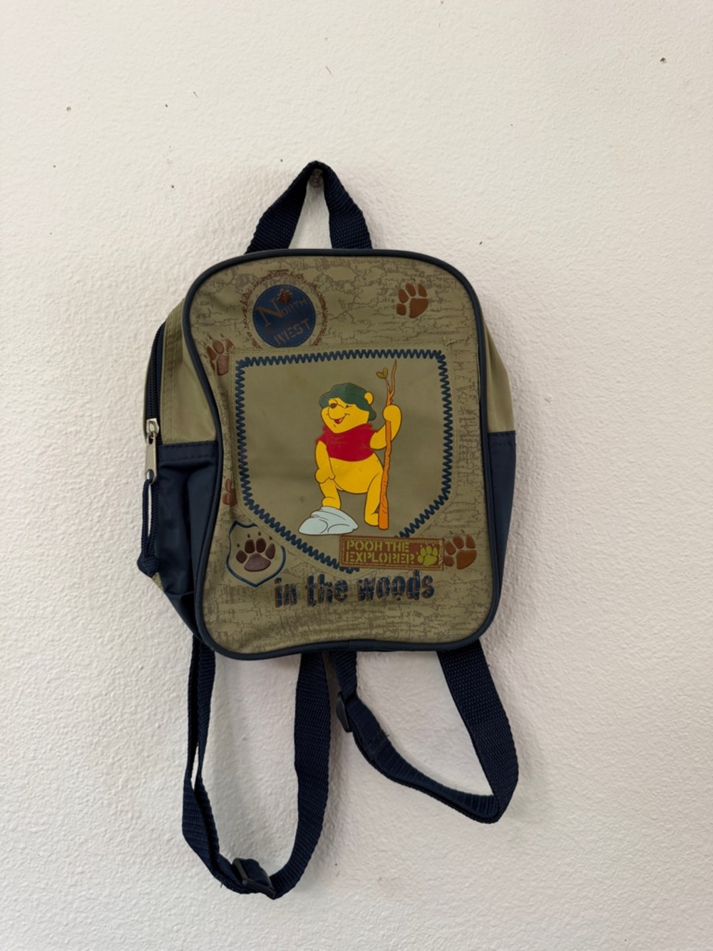 Vintage Disney Winnie the Pooh "In the Woods" adventure backpack